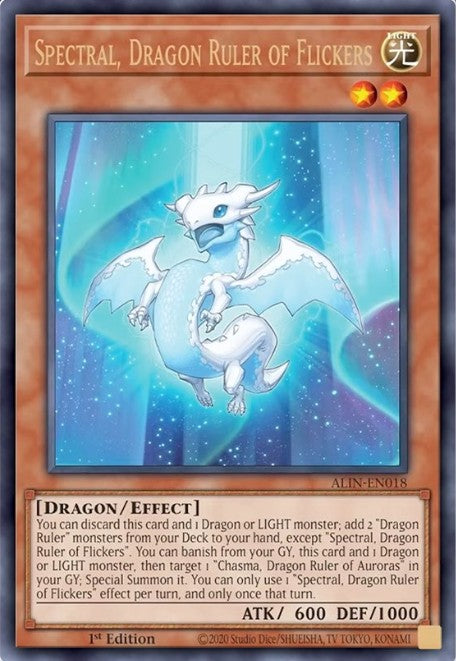 Spectral, Dragon Ruler of Flickers - ALIN-EN018 - 1st Edition - Ultra Rare
