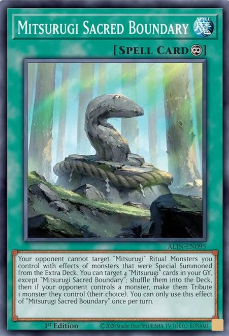 Mitsurugi Sacred Boundary - ALIN-EN095 - 1st Edition - Common