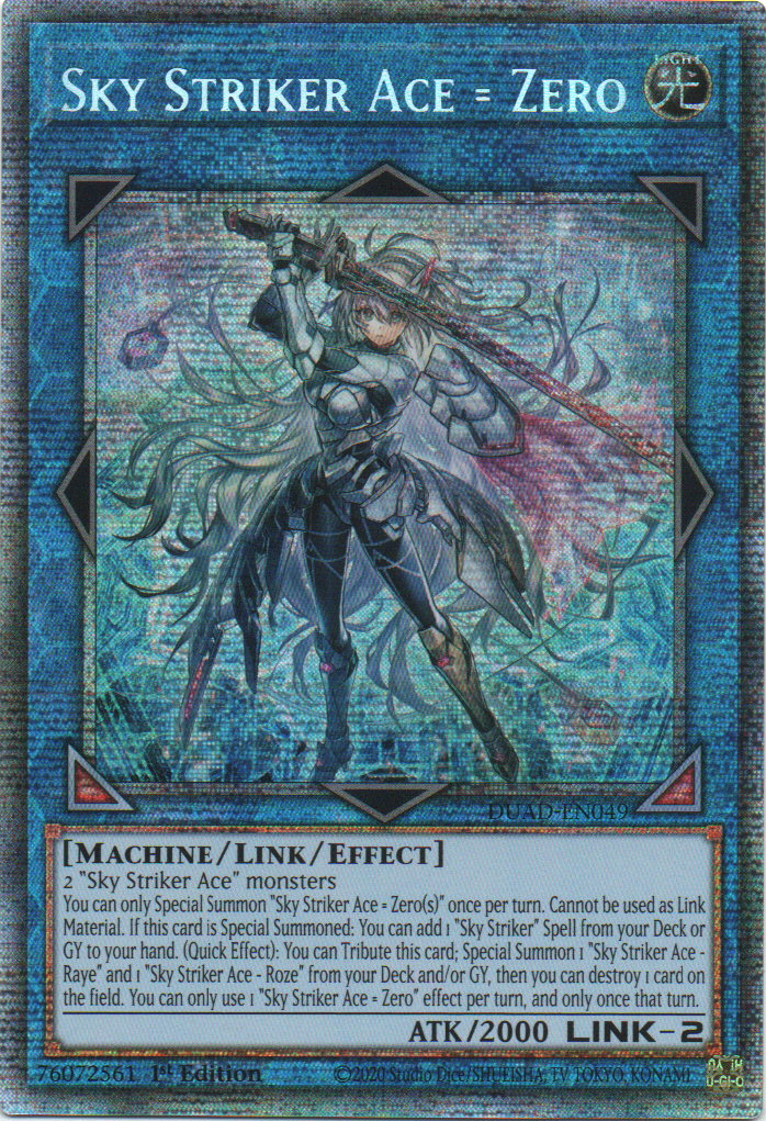 Sky Striker Ace = Zero - DUAD-EN049 - 1st Edition - Starlight Rare