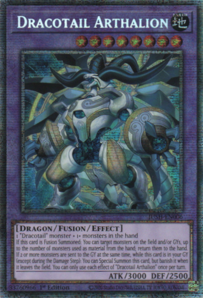 Dracotail Arthalion - JUSH-EN006 - 1st Edition - Starlight Rare