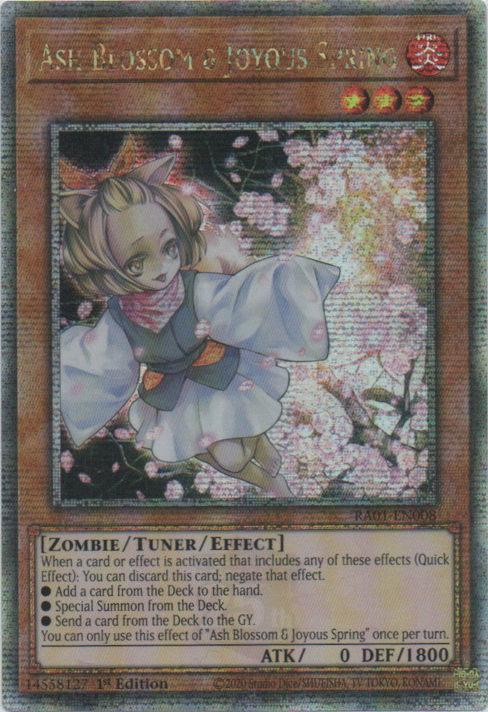 Ash Blossom & Joyous Spring - RA01-EN008 - 1st Edition - Quarter Century Secret Rare