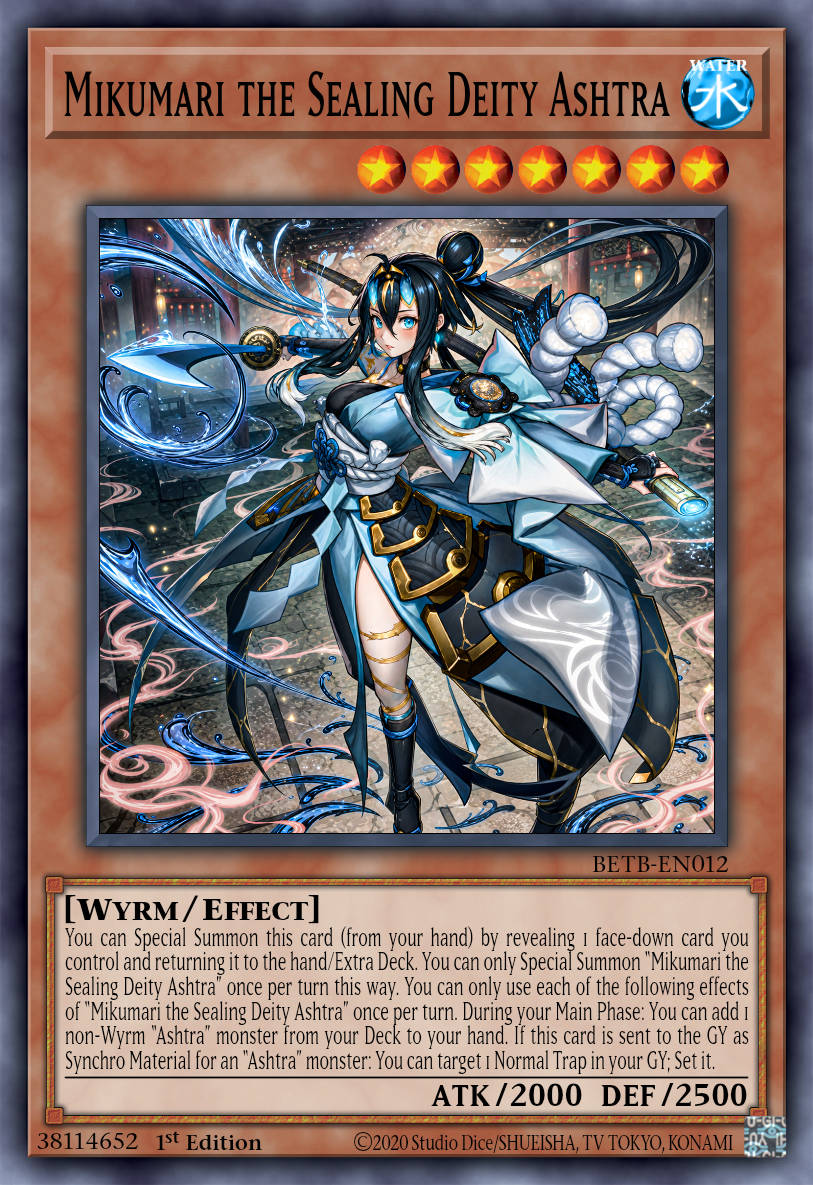Mikumari the Banisher Ashtra - BETB-EN012 - 1st Edition - Secret Rare