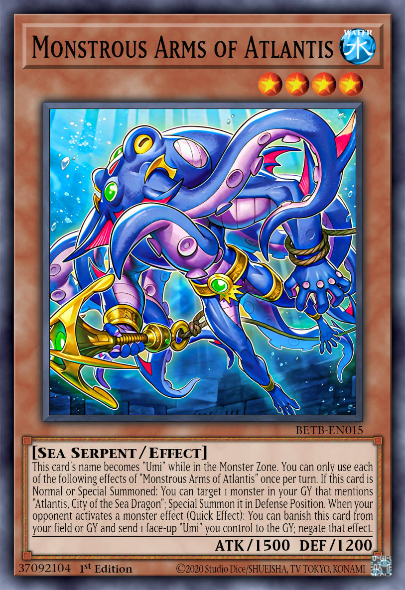 Monster Arms of Atlantis - BETB-EN015 - 1st Edition - Super Rare
