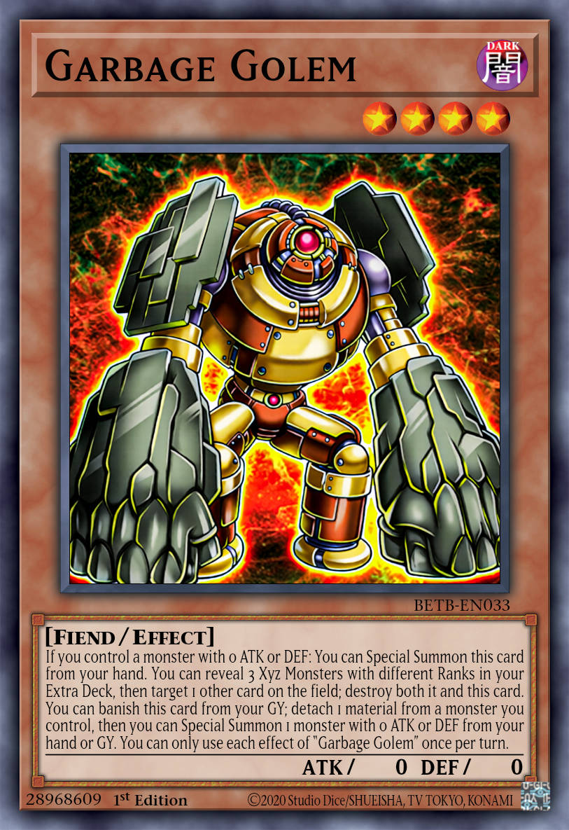 Garbage Golem - BETB-EN033 - 1st Edition - Common