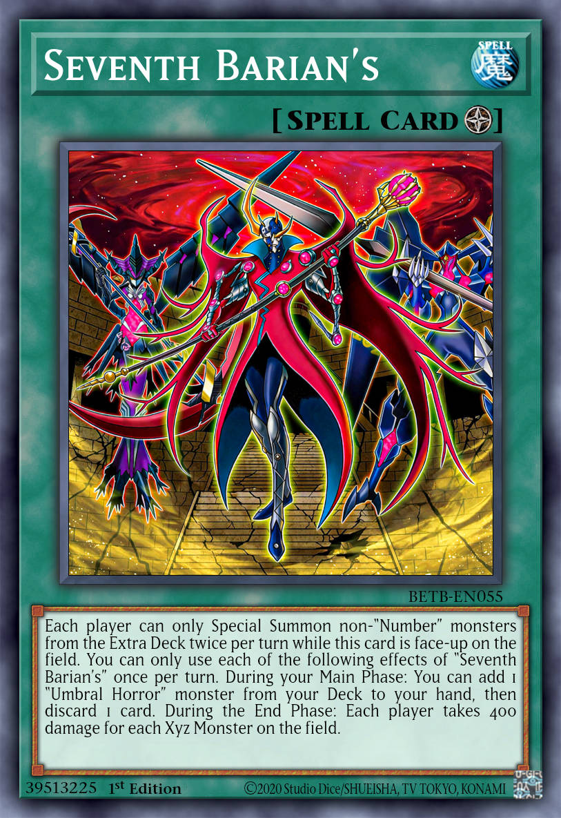 Barian's Seventh Untopia - BETB-EN055 - 1st Edition - Secret Rare