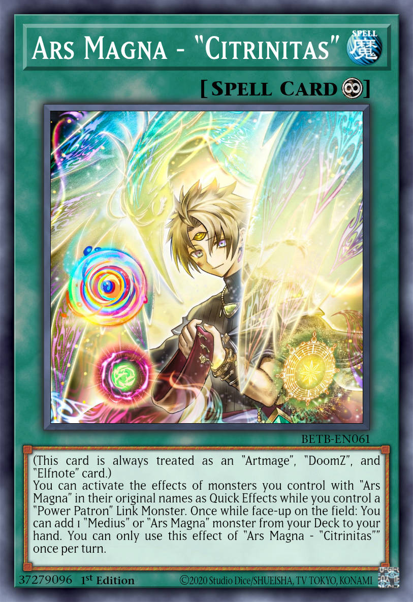 Ars Magna Citrinitas - BETB-EN061 - 1st Edition - Super Rare