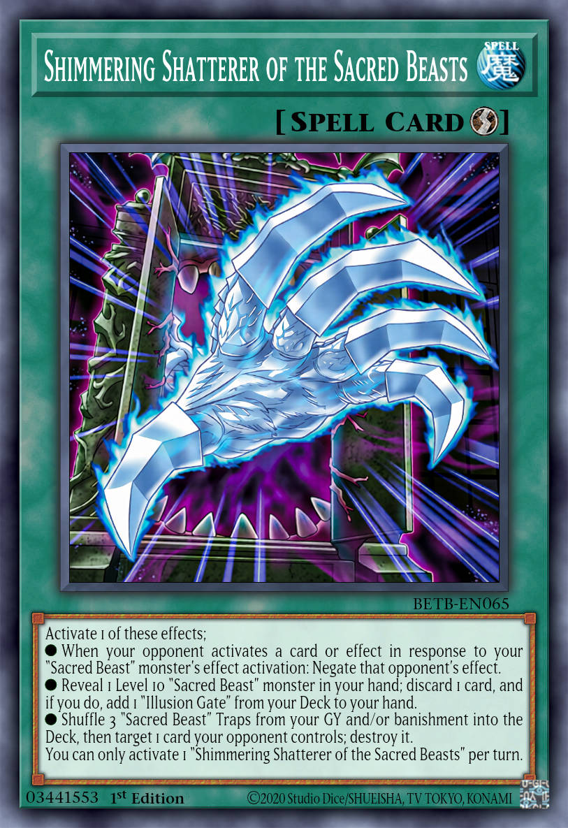 Sacred Beasts Skyfall - BETB-EN065 - 1st Edition - Common