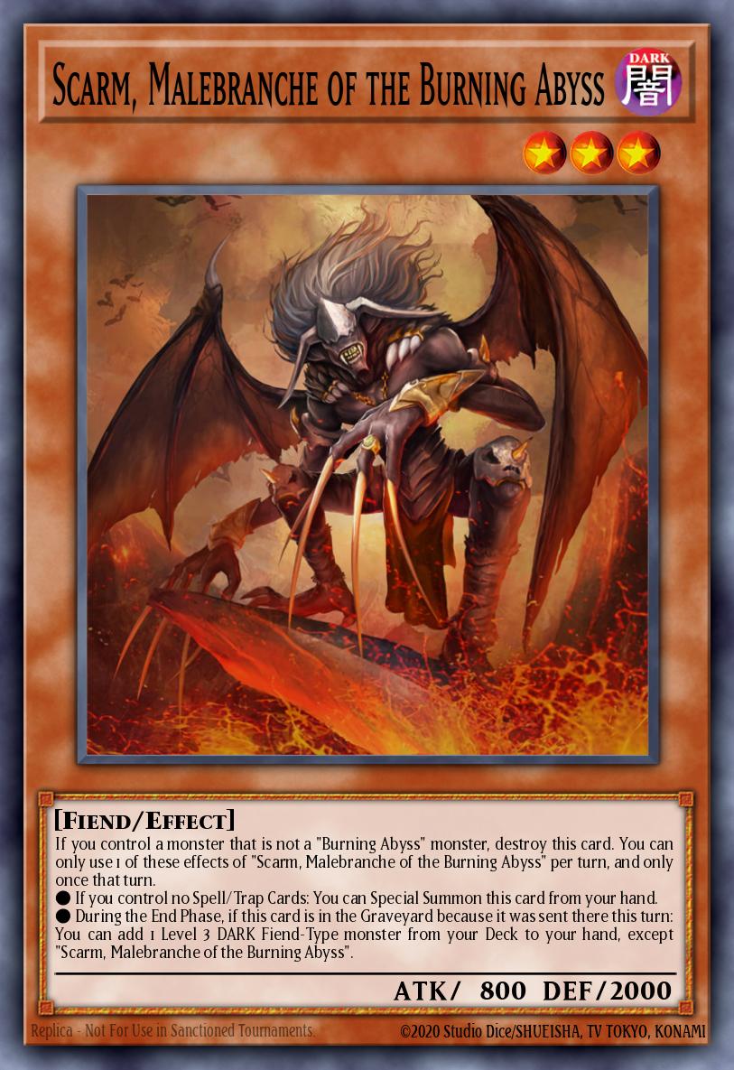 Scarm, Malebranche of the Burning Abyss - BLGG-EN062 - 1st Edition - Ultra Rare
