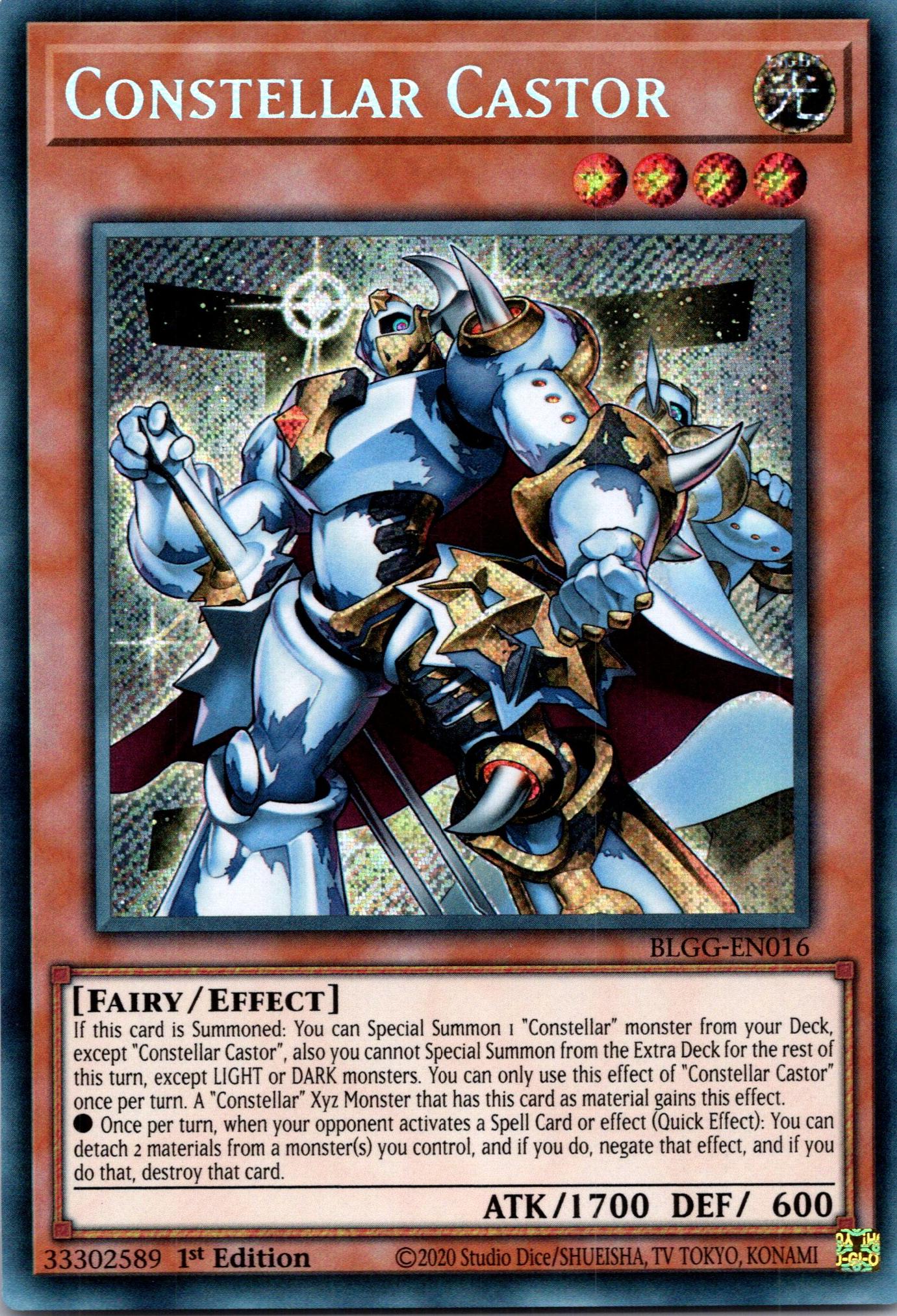 Constellar Castor - BLGG-EN016 - 1st Edition - Secret Rare