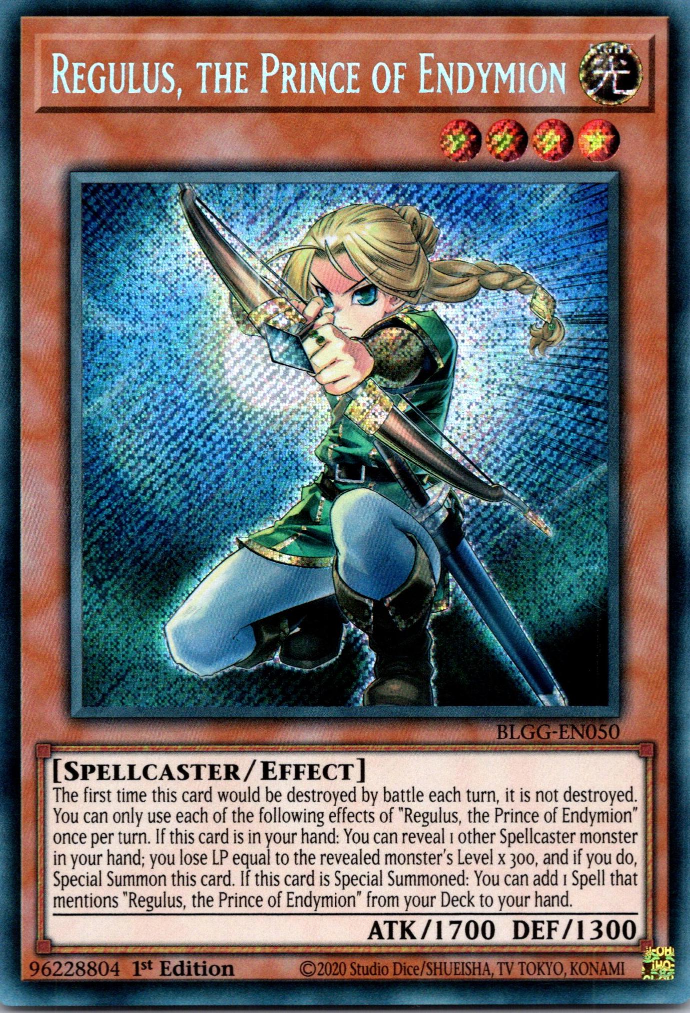 Regulus, the Prince of Endymion - BLGG-EN050 - 1st Edition - Secret Rare