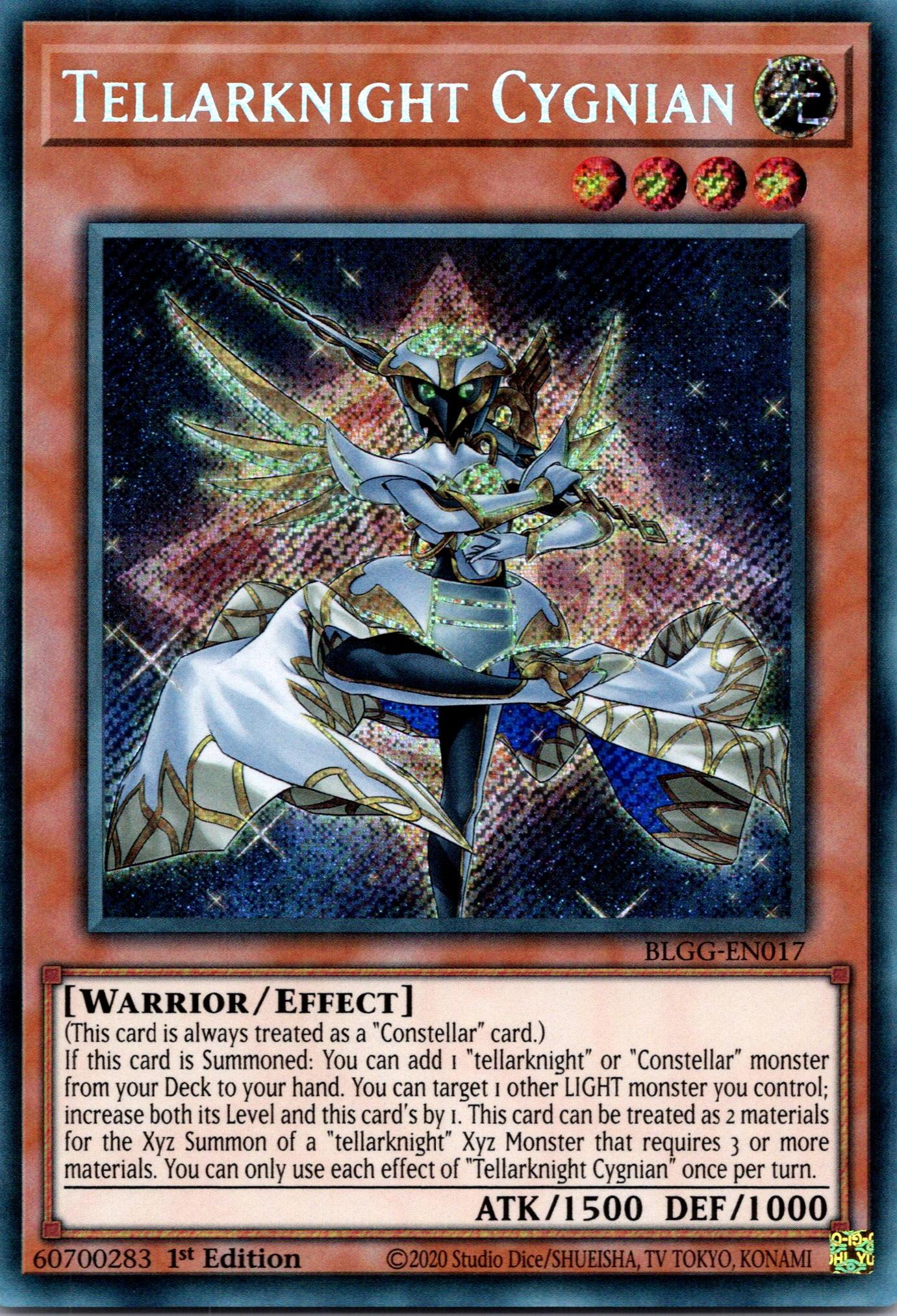 Tellarknight Cygnian - BLGG-EN017 - 1st Edition - Secret Rare