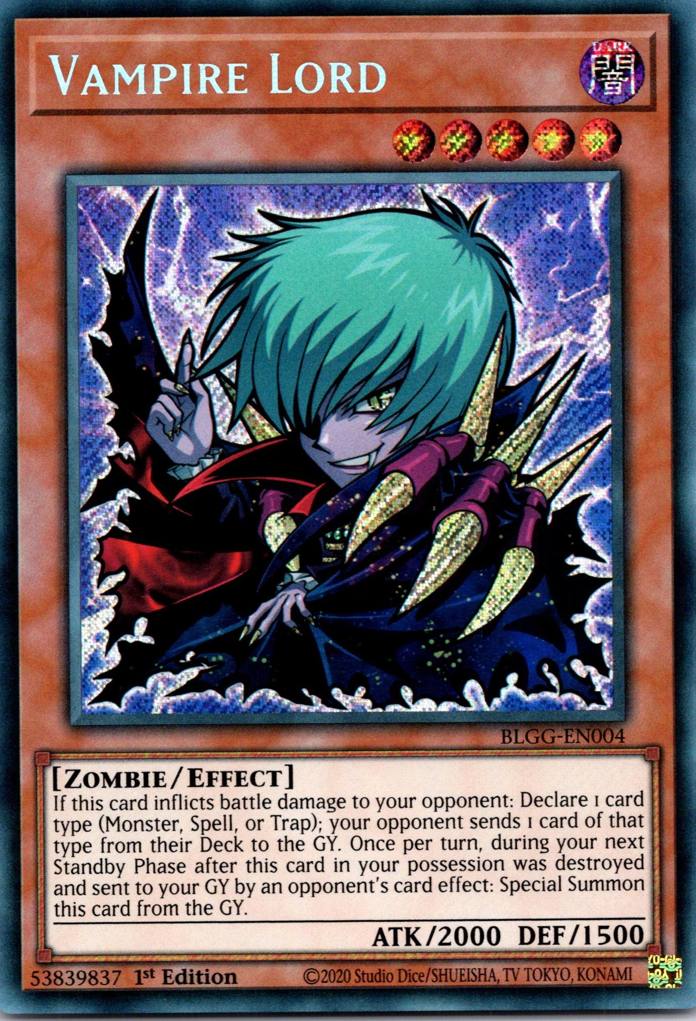 Vampire Lord (Chibi artwork) - BLGG-EN004 - 1st Edition - Secret Rare