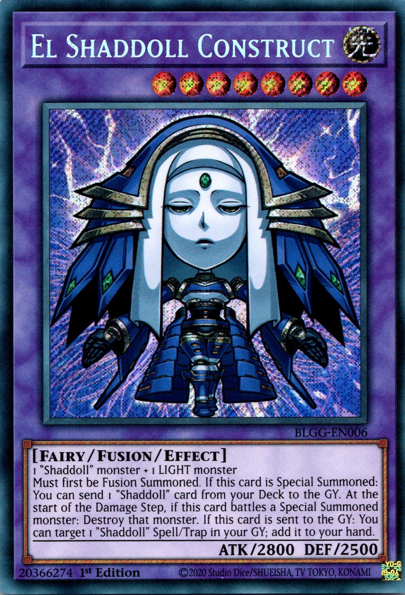 El Shaddoll Construct (Chibi artwork) - BLGG-EN006 - 1st Edition - Secret Rare