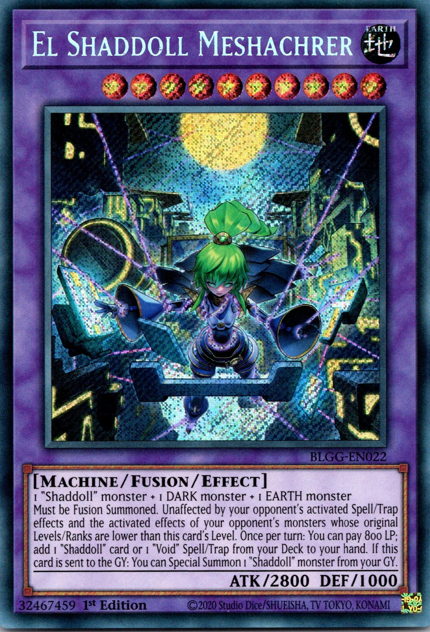 El Shaddoll Meshachrer - BLGG-EN022 - 1st Edition - Secret Rare