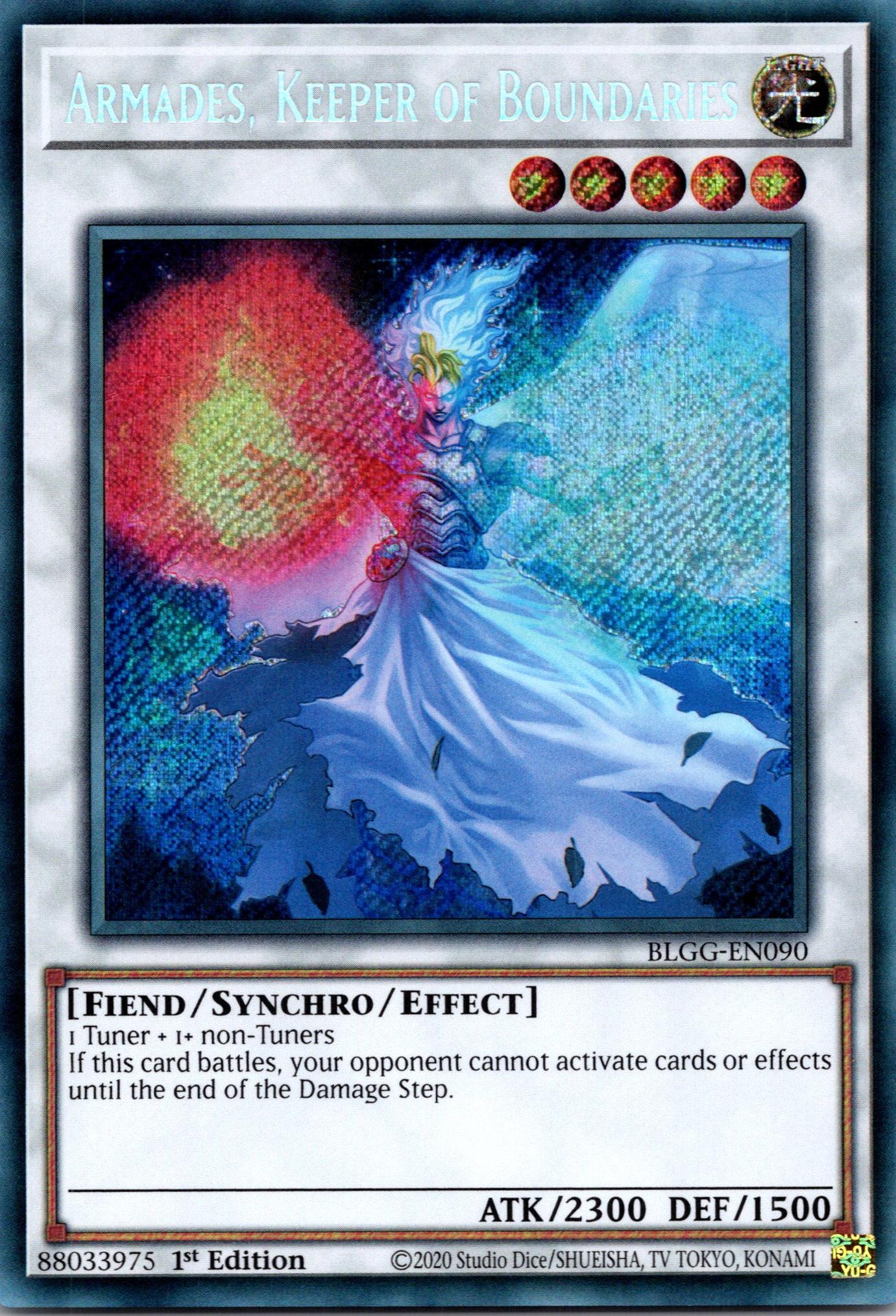 Armades, Keeper of Boundaries - BLGG-EN090 - 1st Edition - Secret Rare