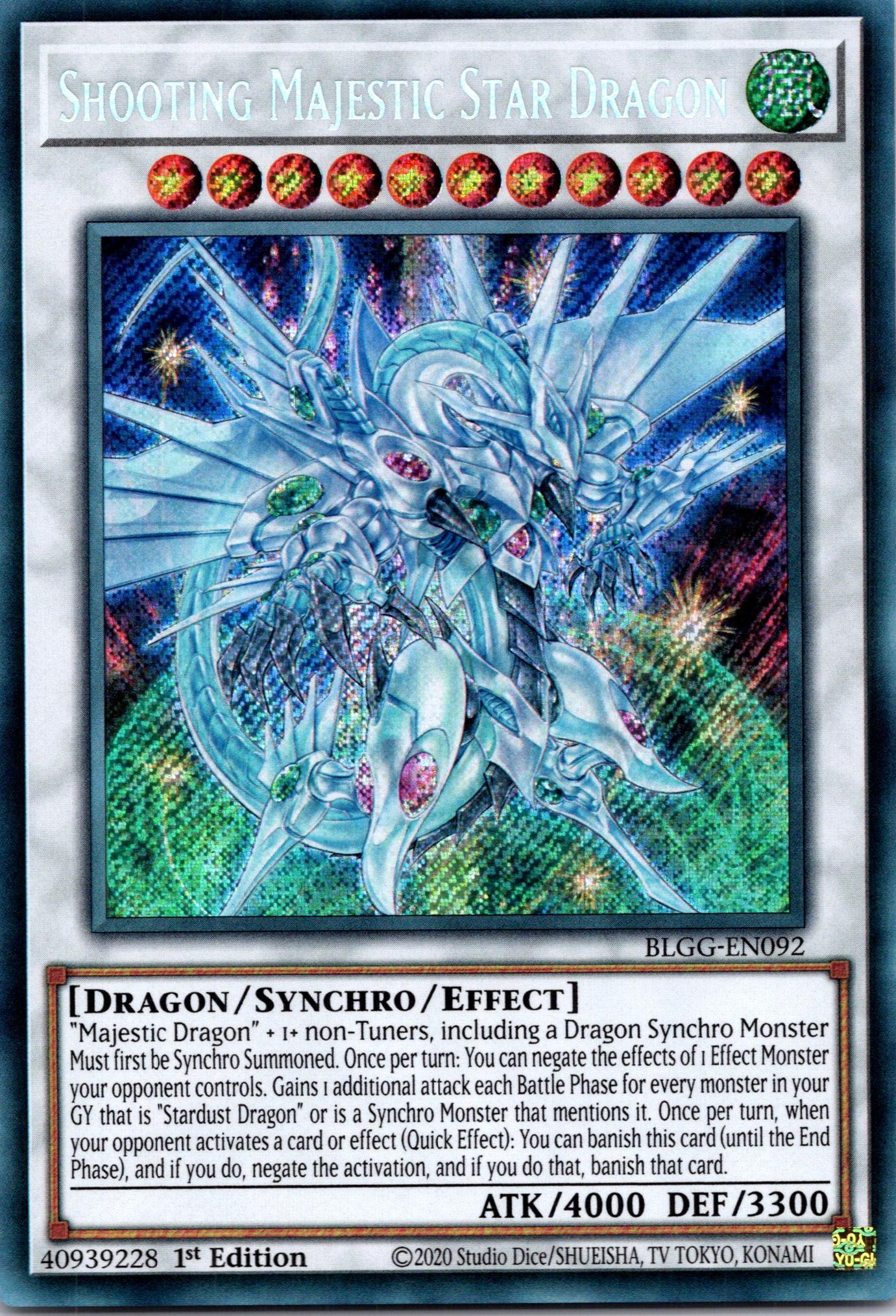 Shooting Majestic Star Dragon - BLGG-EN092 - 1st Edition - Secret Rare