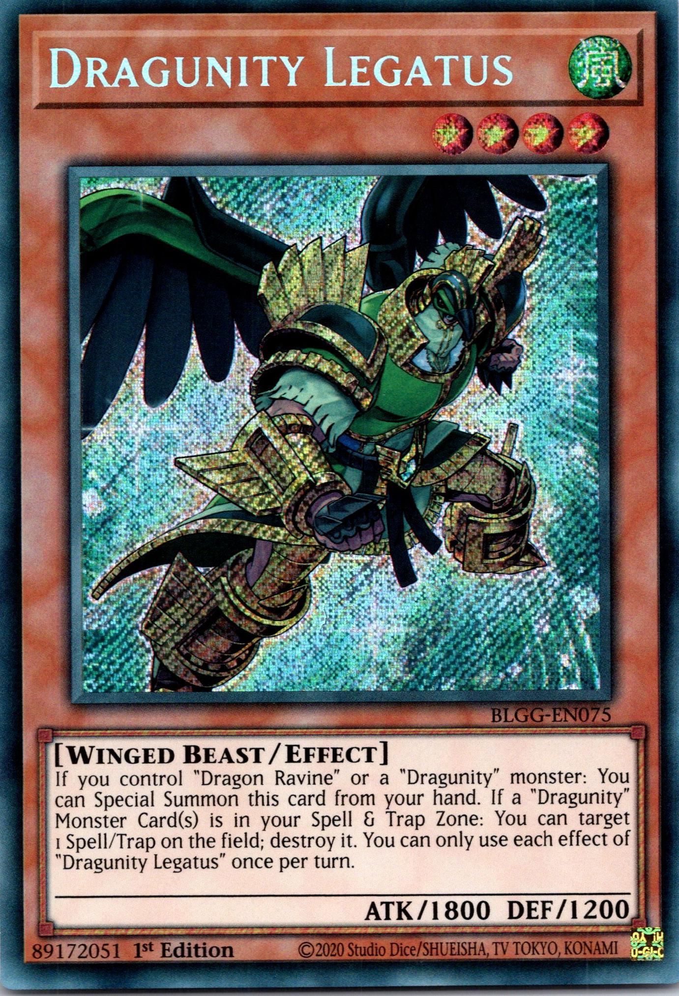 Dragunity Legatus - BLGG-EN075 - 1st Edition - Secret Rare