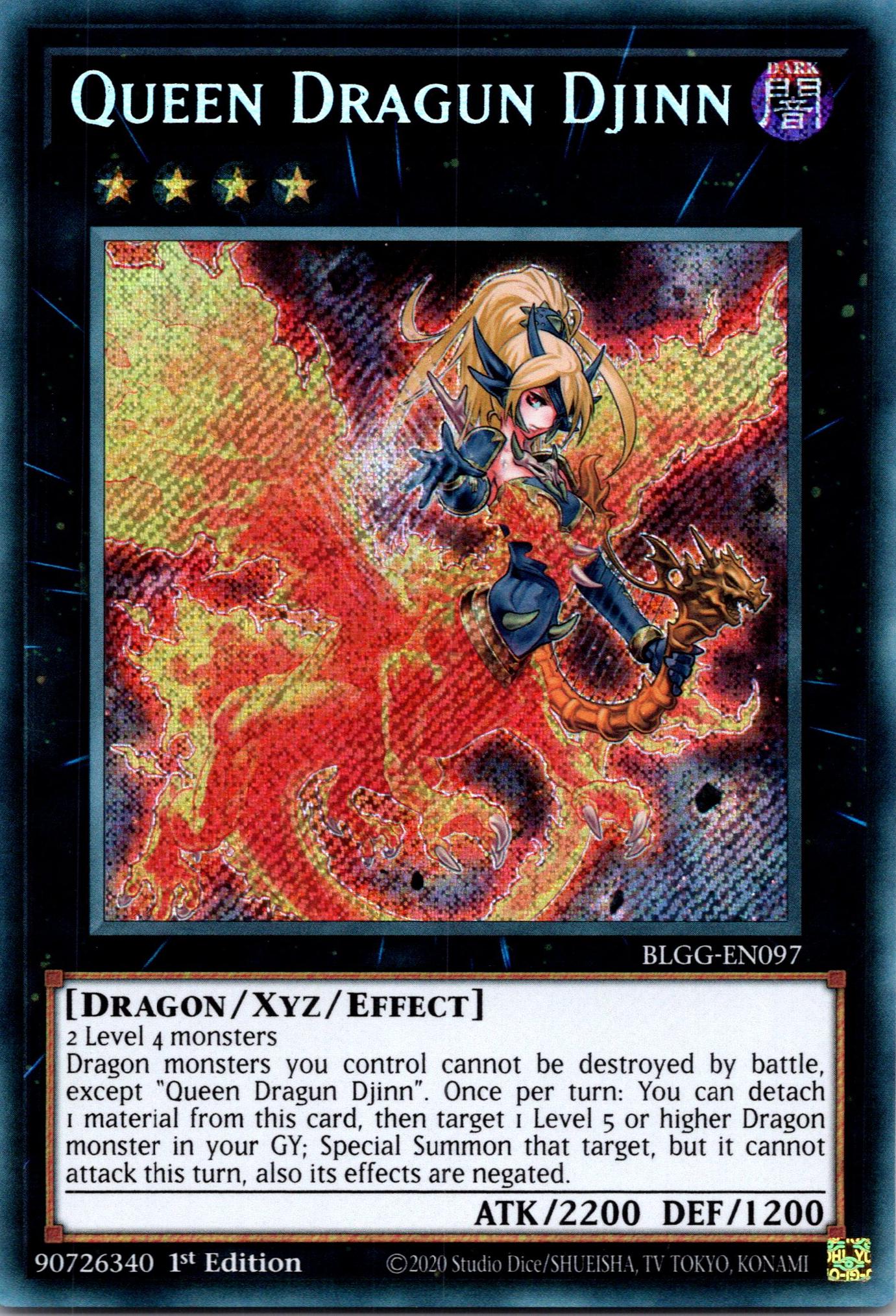 Queen Dragun Djinn - BLGG-EN097 - 1st Edition - Secret Rare