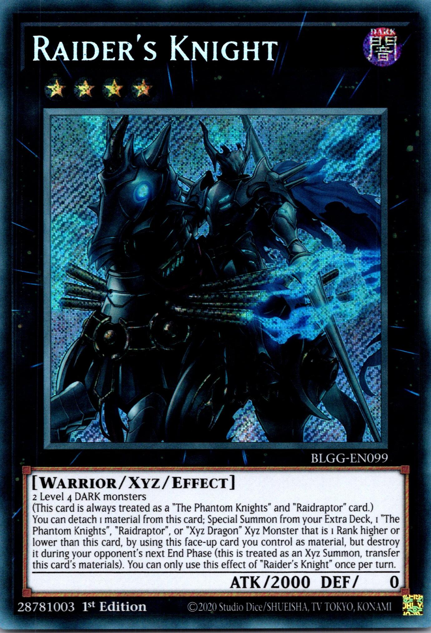Raider's Knight - BLGG-EN099 - 1st Edition - Secret Rare