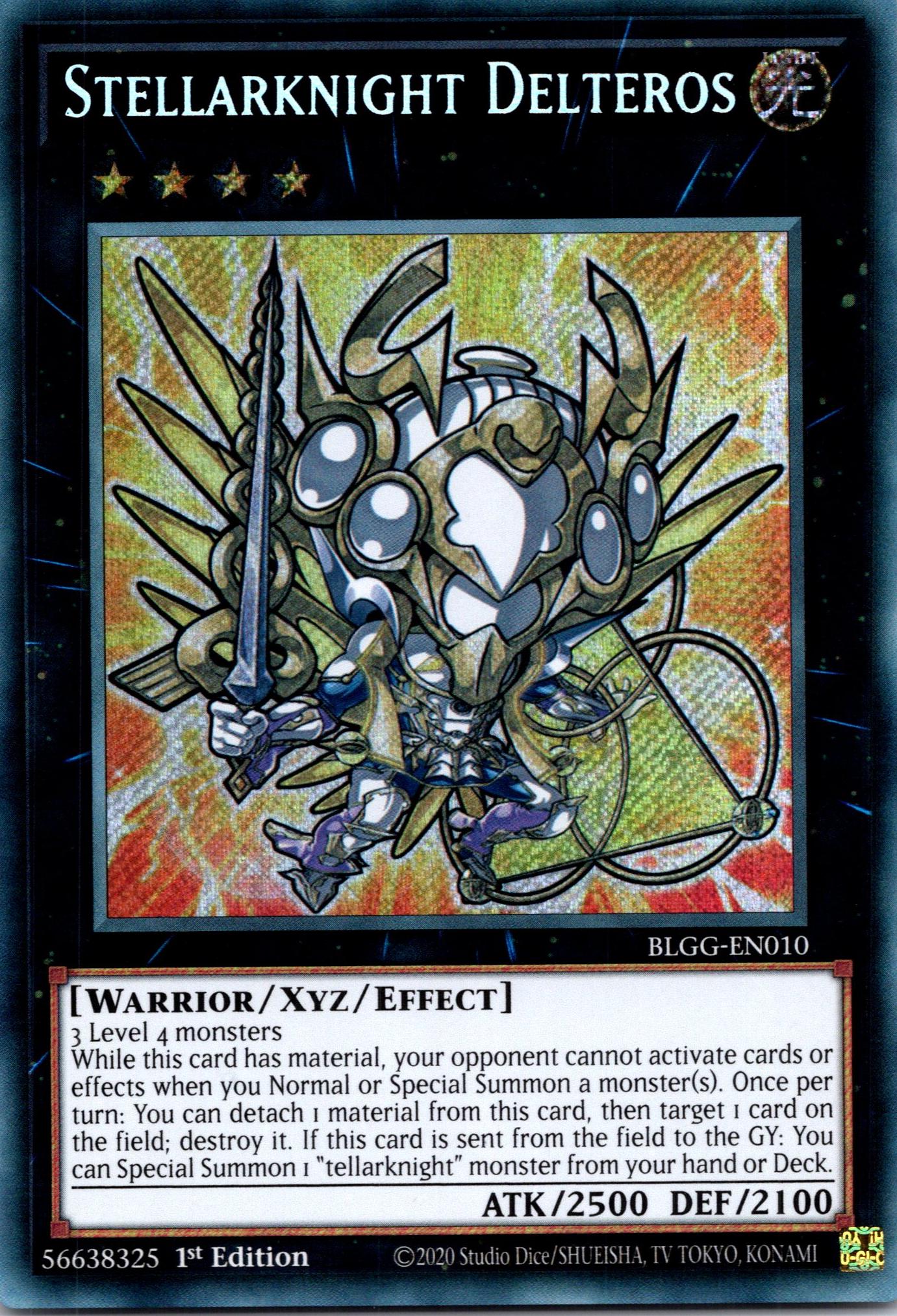 Stellarknight Delteros (Chibi artwork) - BLGG-EN010 - 1st Edition - Secret Rare