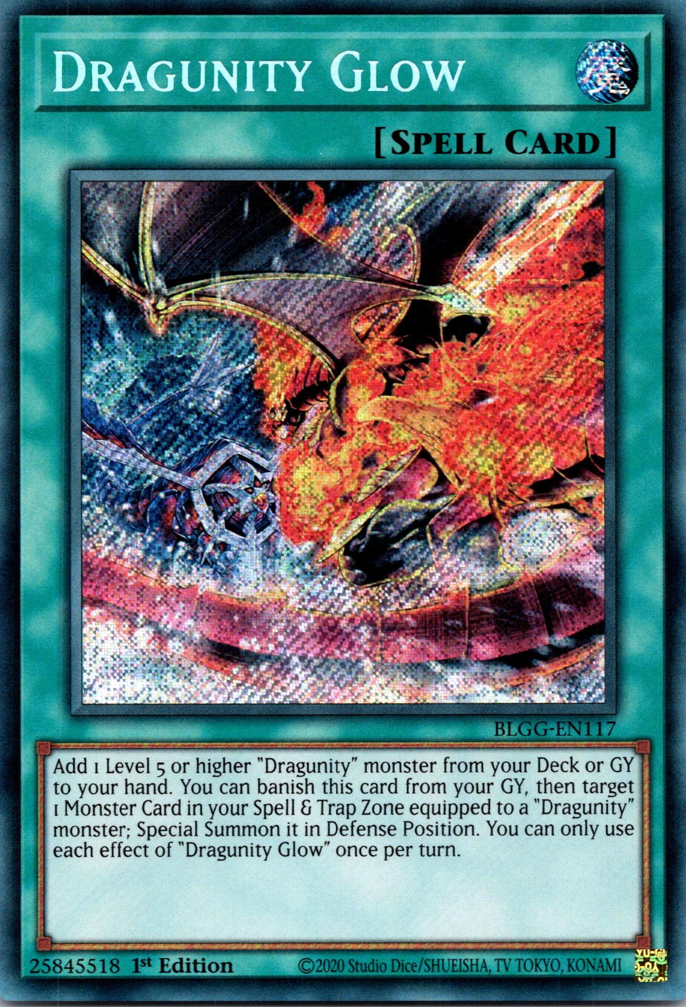 Dragunity Glow - BLGG-EN117 - 1st Edition - Secret Rare