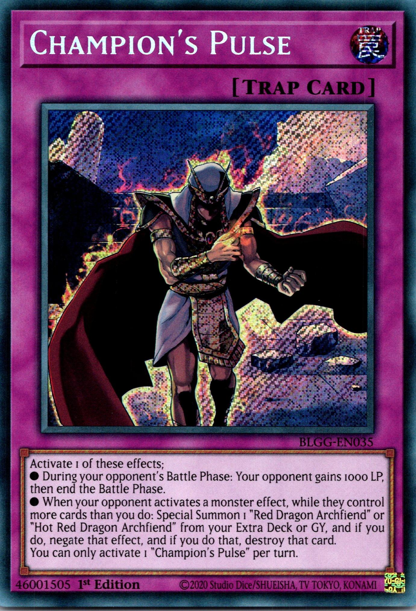 Champion's Pulse - BLGG-EN035 - 1st Edition - Secret Rare