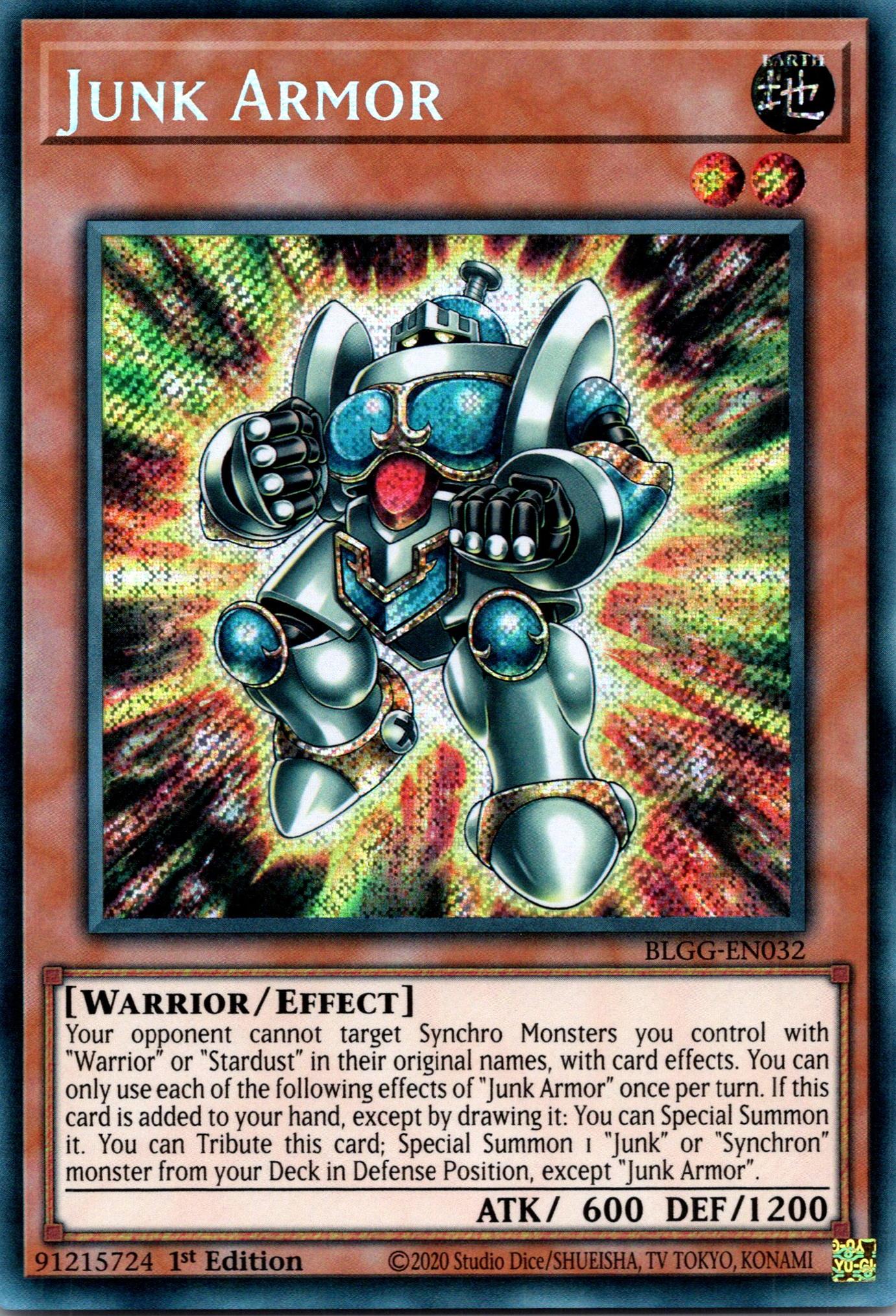 Junk Armor - BLGG-EN032 - 1st Edition - Secret Rare