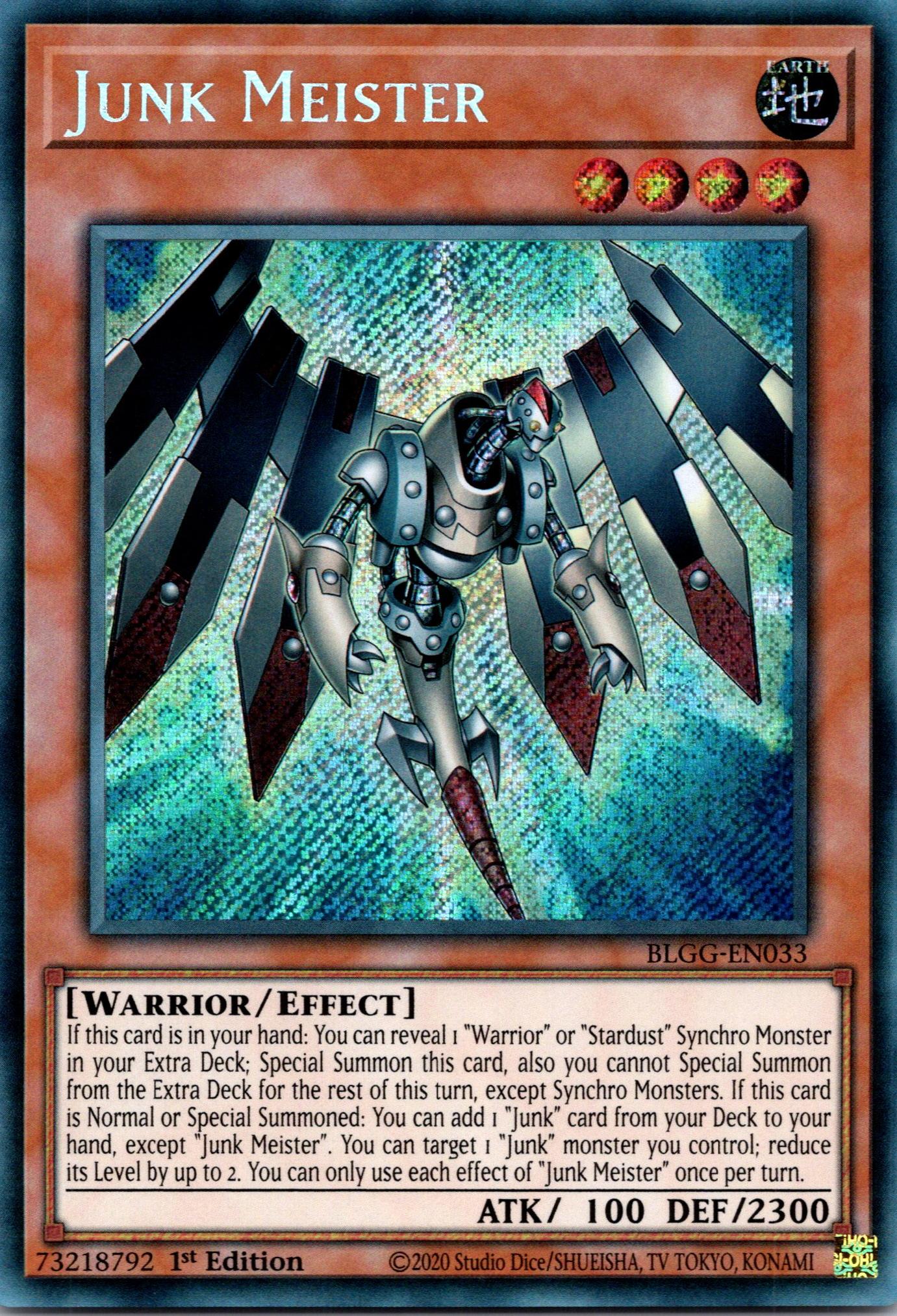 Junk Meister - BLGG-EN033 - 1st Edition - Secret Rare