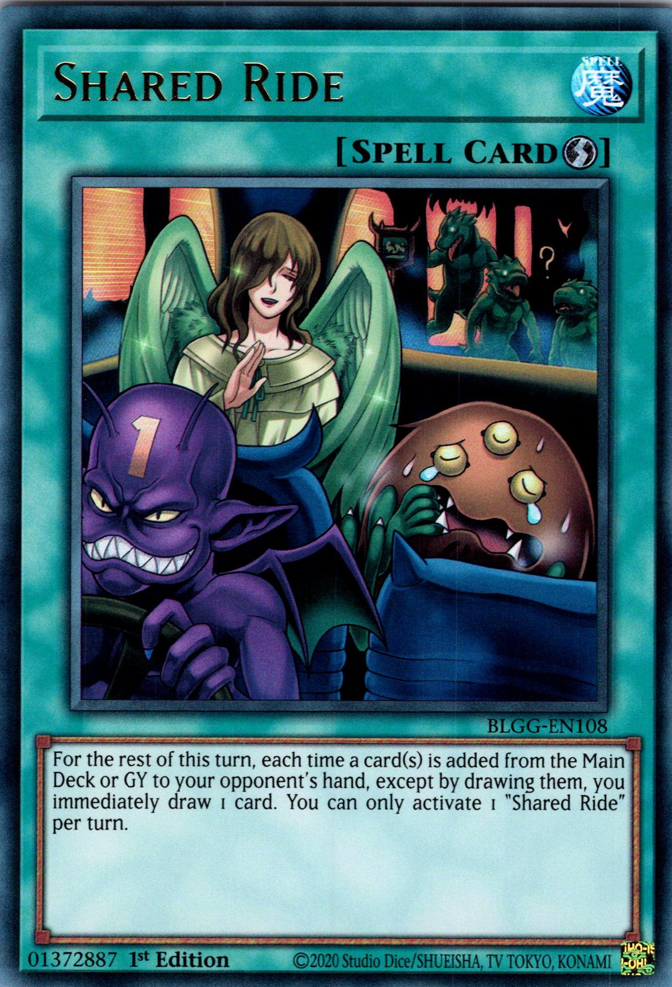 Shared Ride - BLGG-EN108 - 1st Edition - Ultra Rare