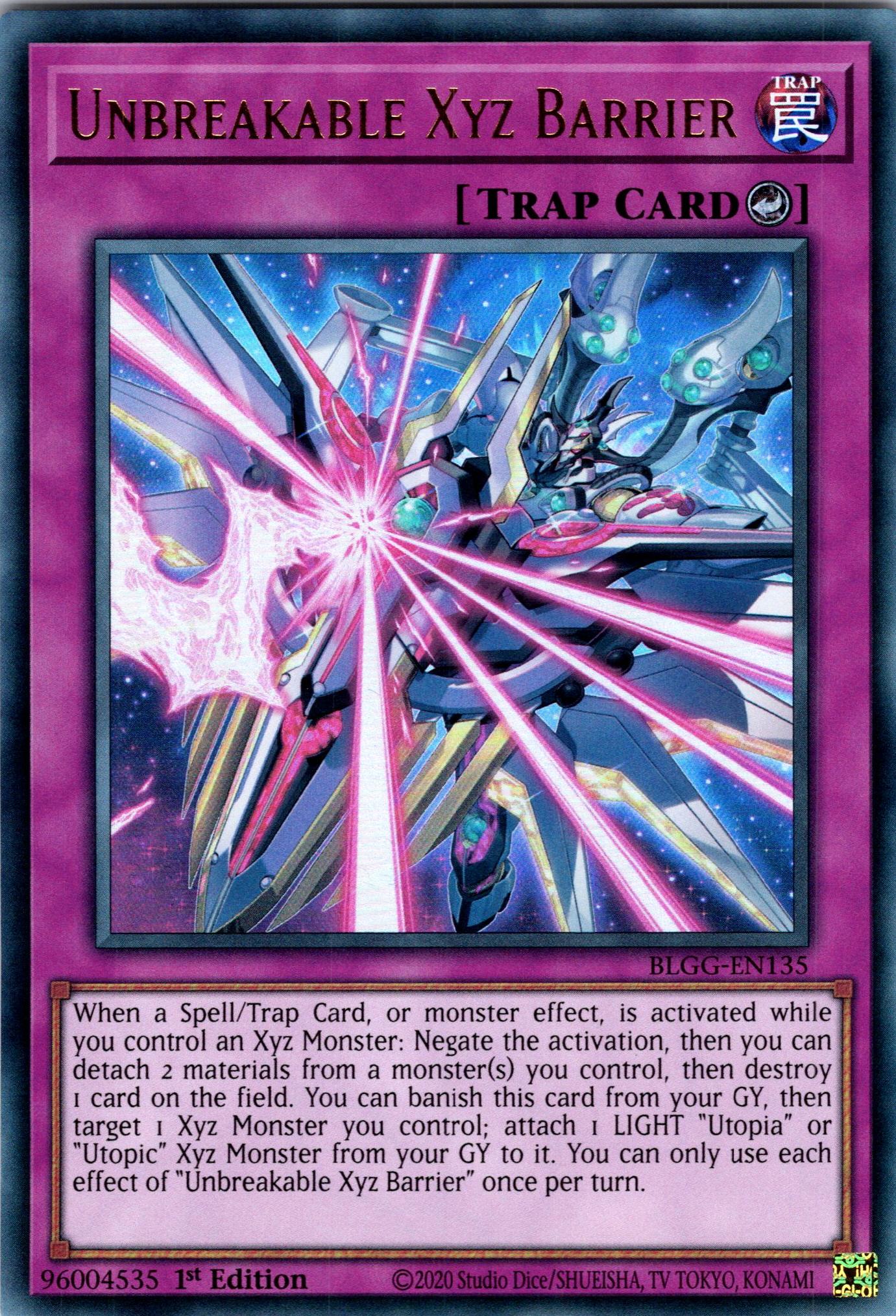 Unbreakable Xyz Barrier - BLGG-EN135 - 1st Edition - Ultra Rare