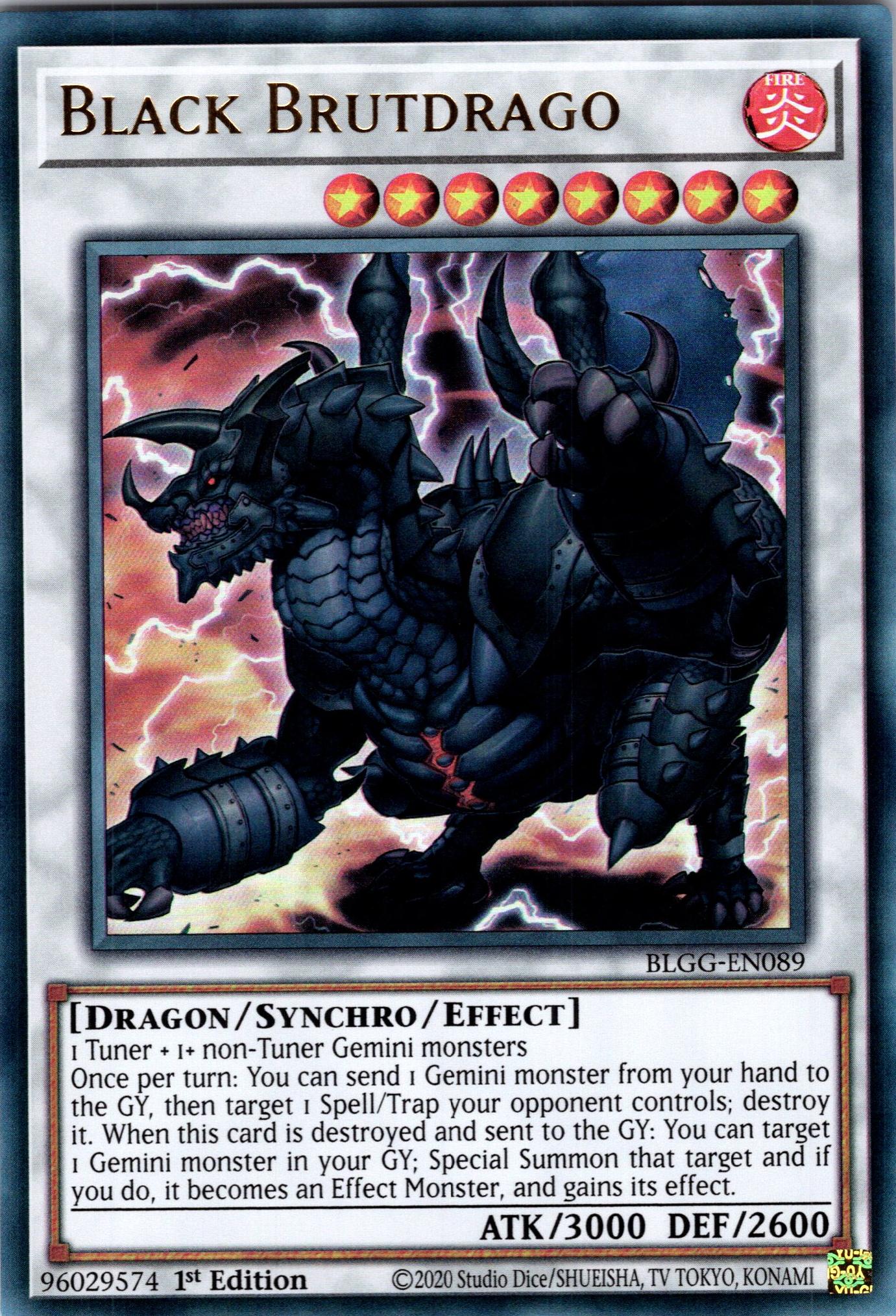 Black Brutdrago - BLGG-EN089 - 1st Edition - Ultra Rare