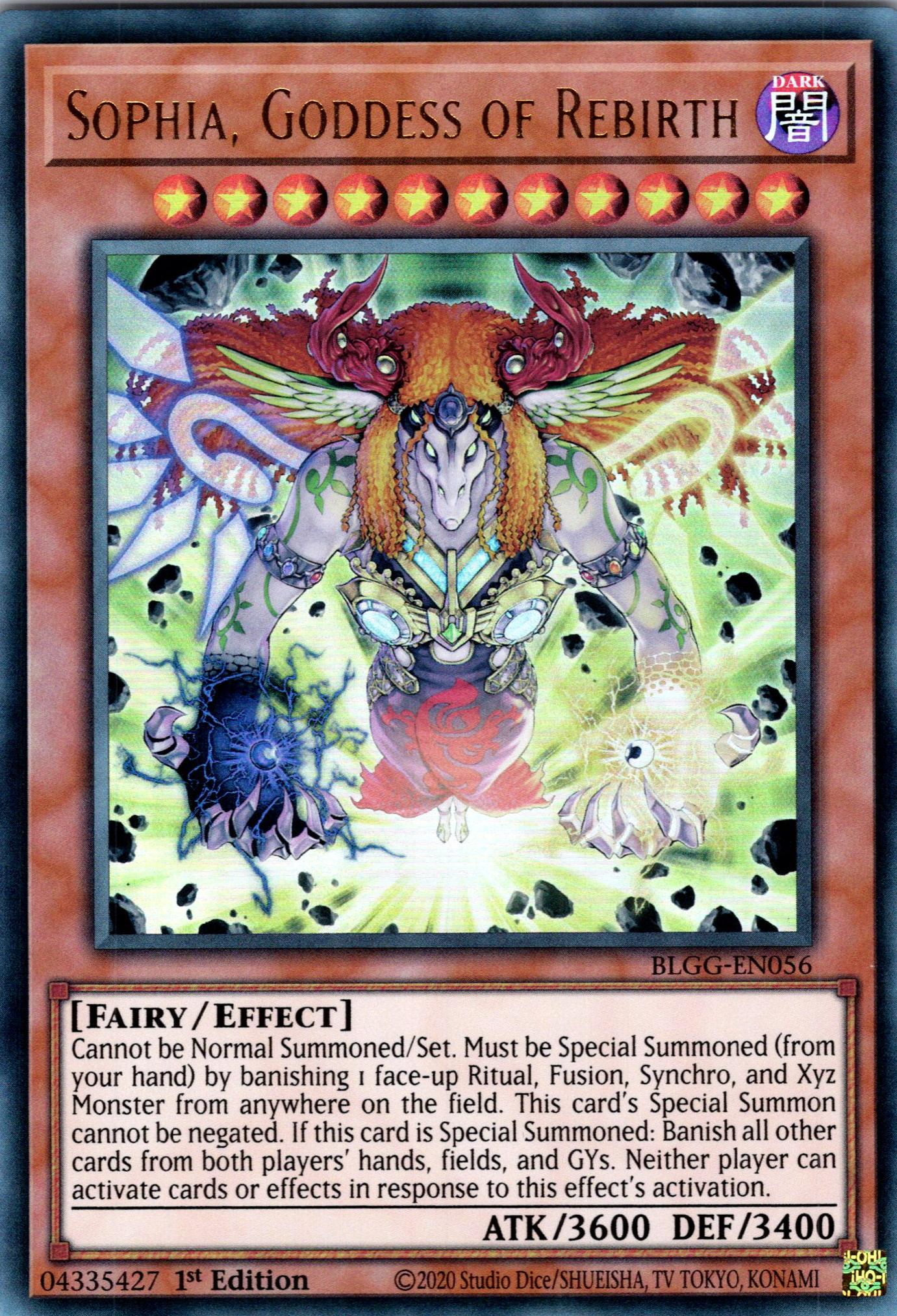 Sophia, Goddess of Rebirth - BLGG-EN056 - 1st Edition - Ultra Rare