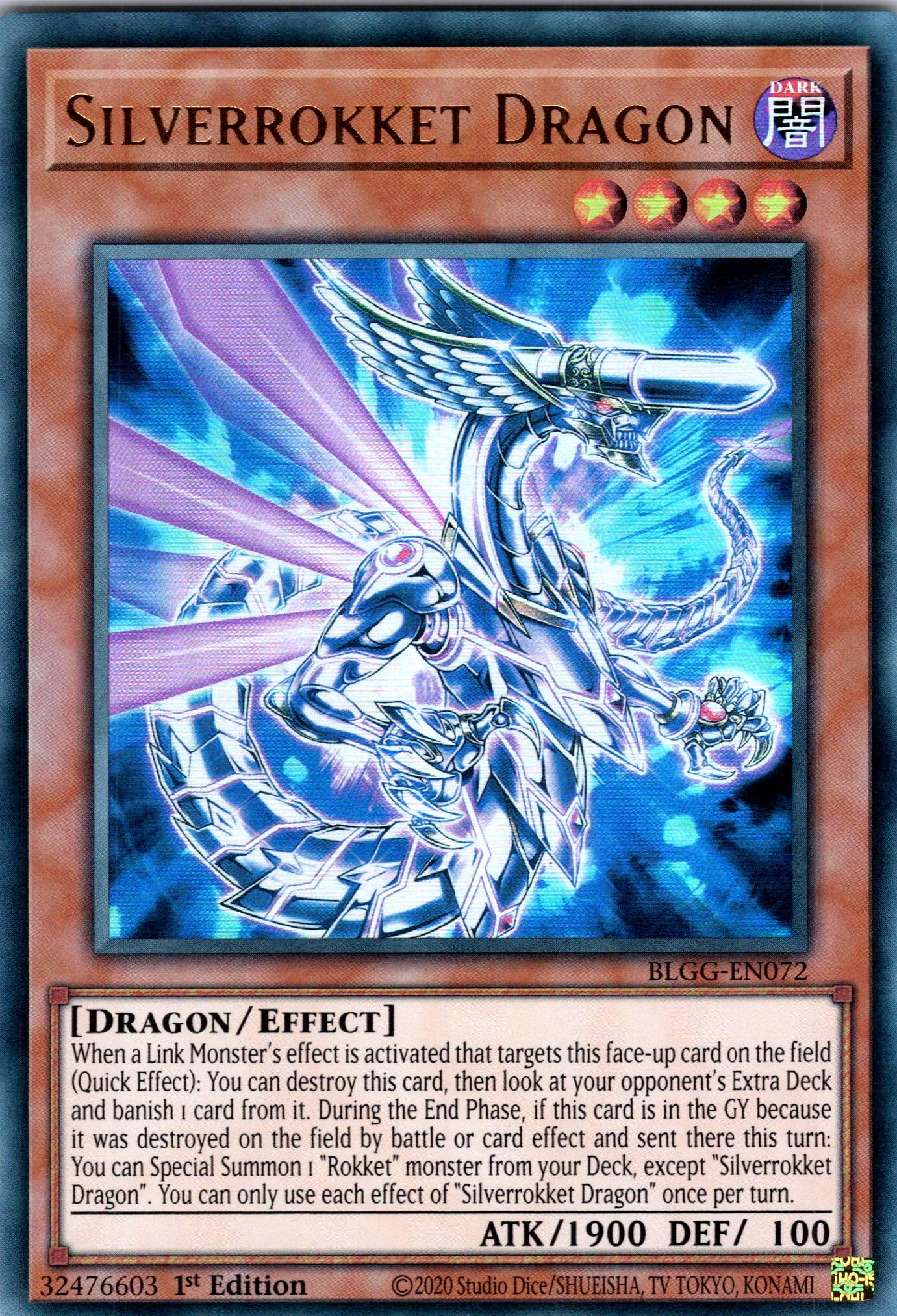 Silverrokket Dragon - BLGG-EN072 - 1st Edition - Ultra Rare