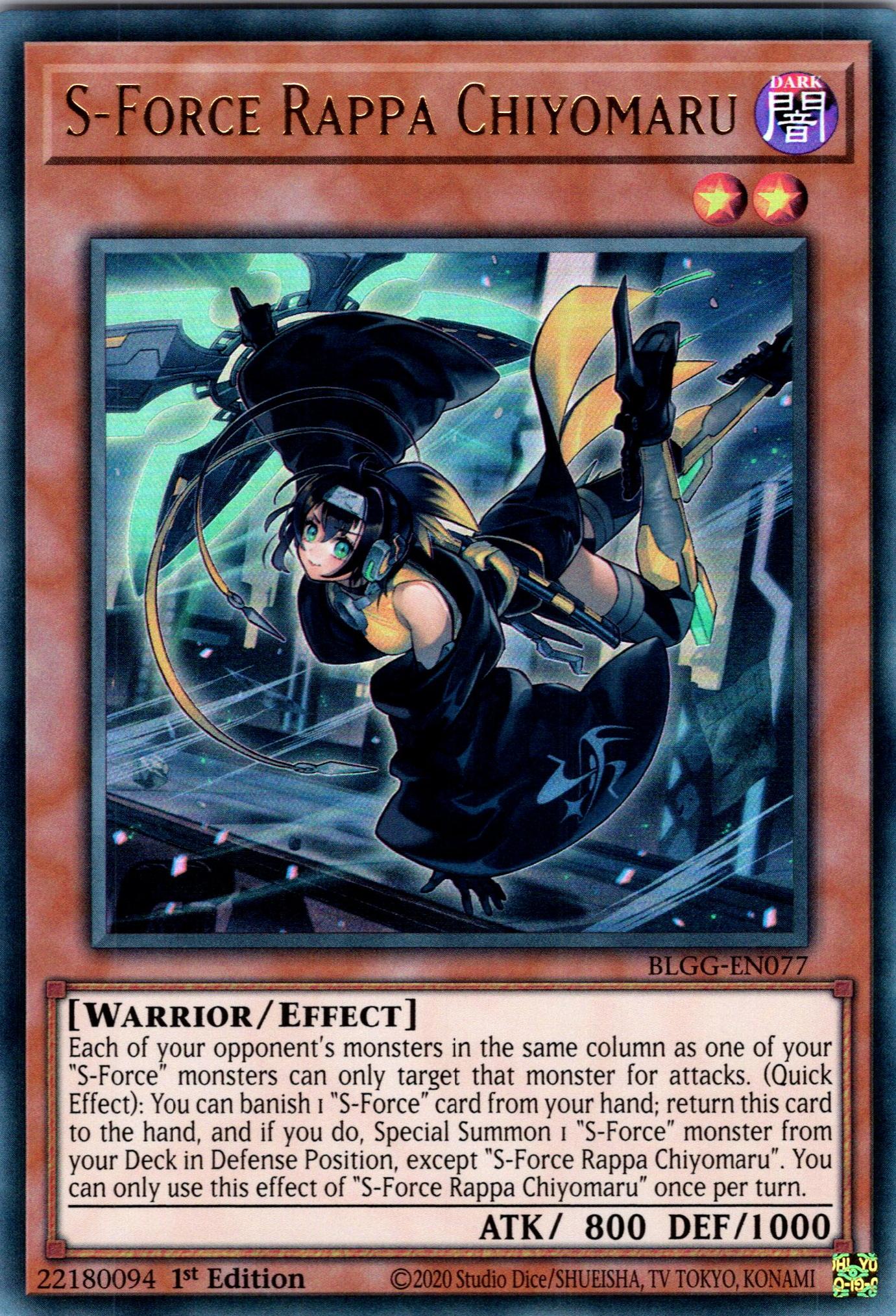S-Force Rappa Chiyomaru - BLGG-EN077 - 1st Edition - Ultra Rare