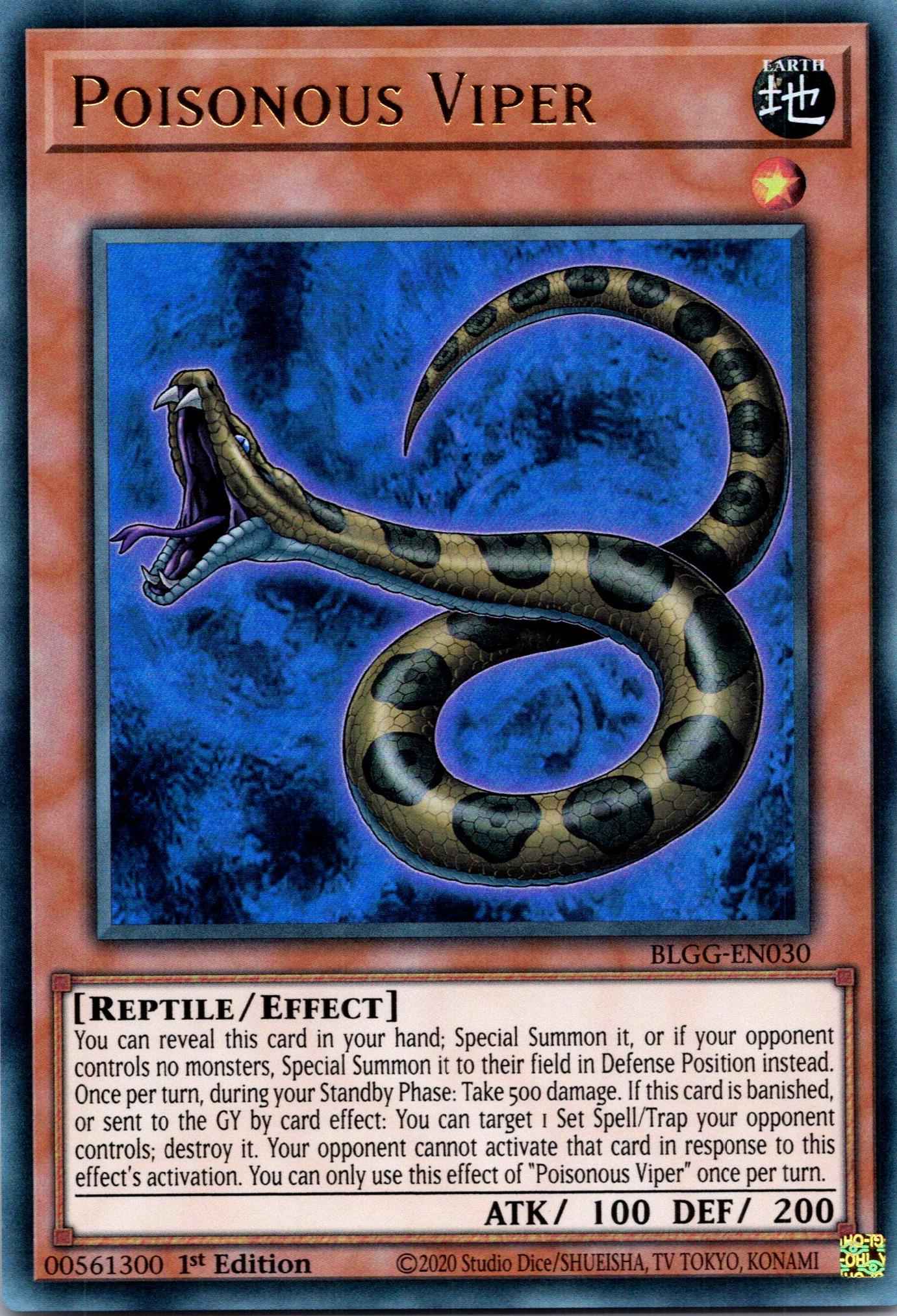Poisonous Viper - BLGG-EN030 - 1st Edition - Ultra Rare