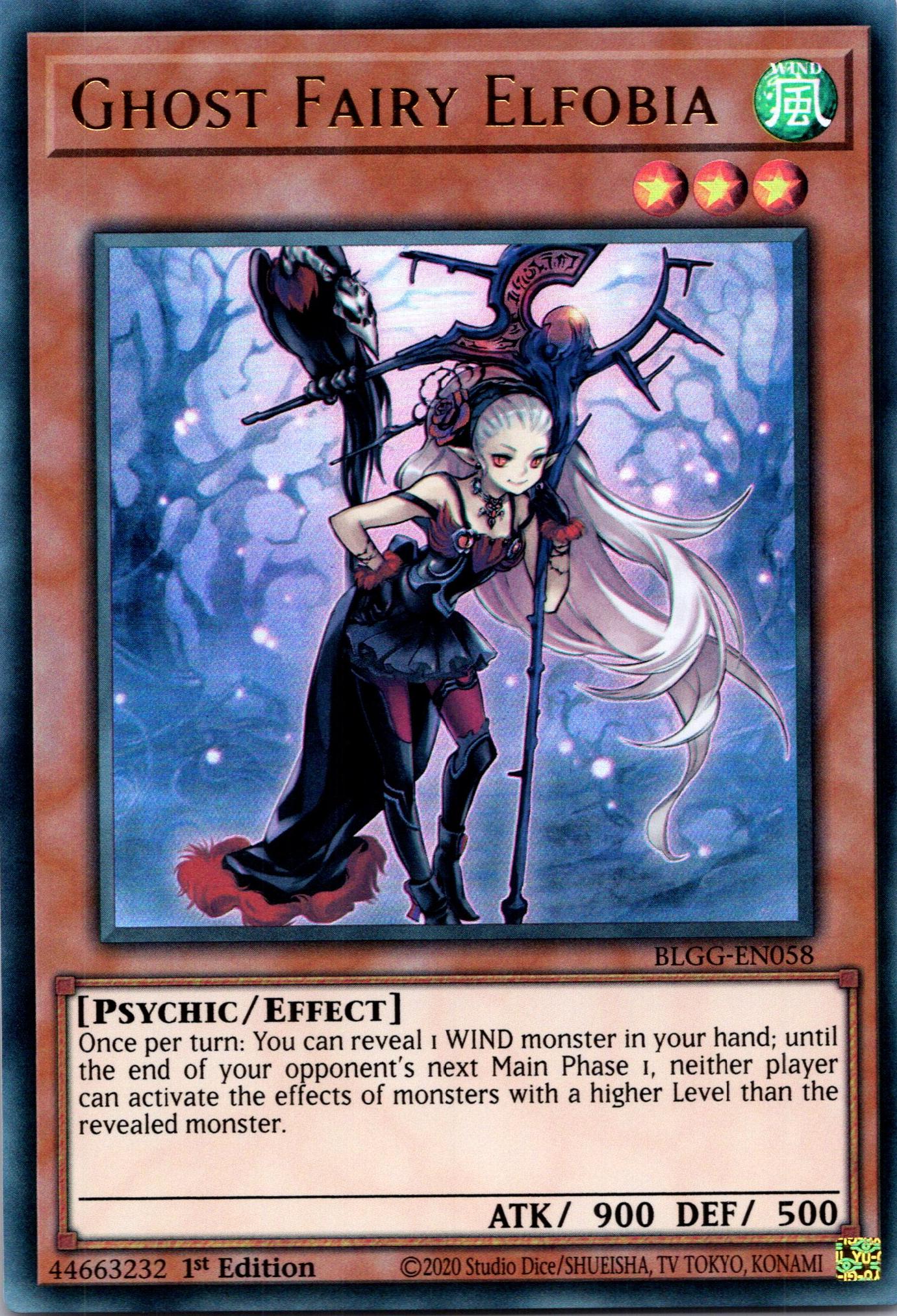 Ghost Fairy Elfobia - BLGG-EN058 - 1st Edition - Ultra Rare