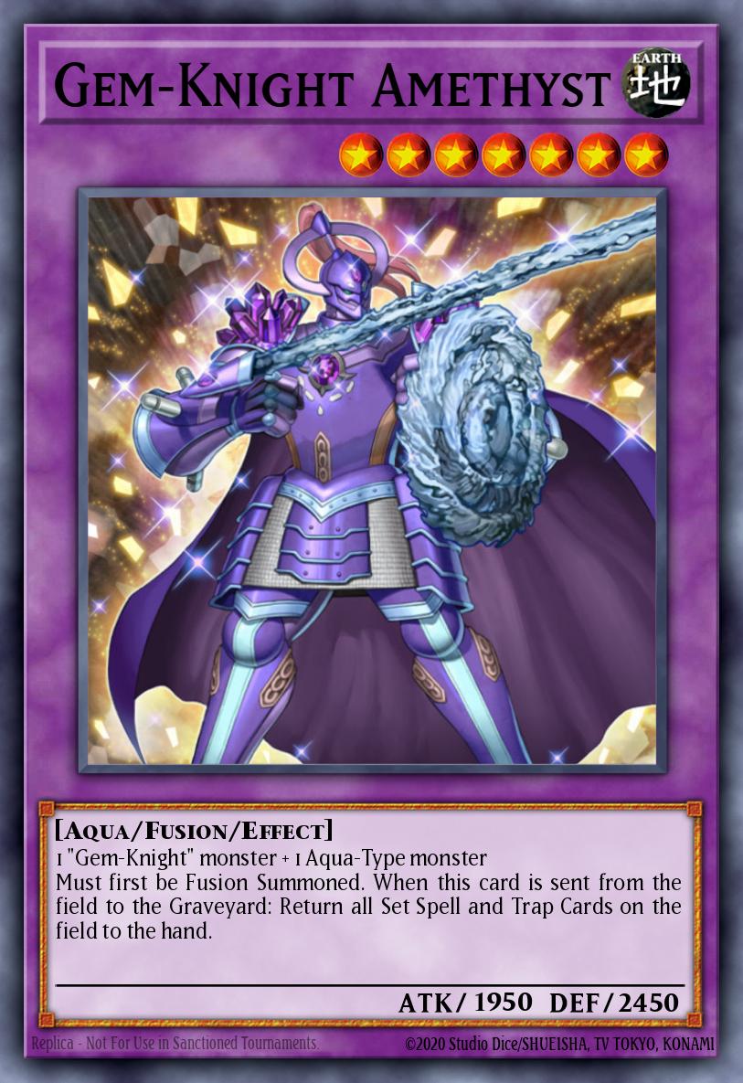 Gem-Knight Amethyst - BLMM-EN141 - 1st Edition - Ultra Rare