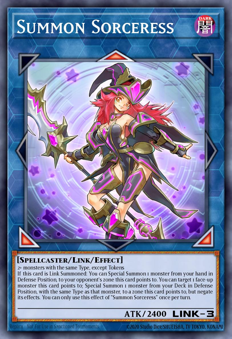 Summon Sorceress (With Errata) - BLMM-EN157 - 1st Edition - Secret Rare