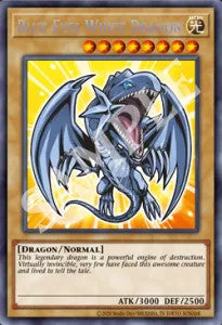 Blue-Eyes White Dragon (Chibi Artwork) - BLMM-EN001 - 1st Edition - Secret Rare