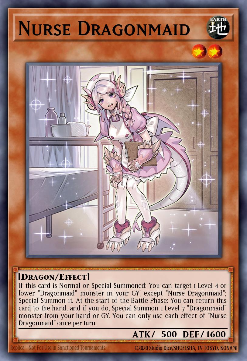 Nurse Dragonmaid - BLMM-EN054 - 1st Edition - Emblazoned Ultra Rare