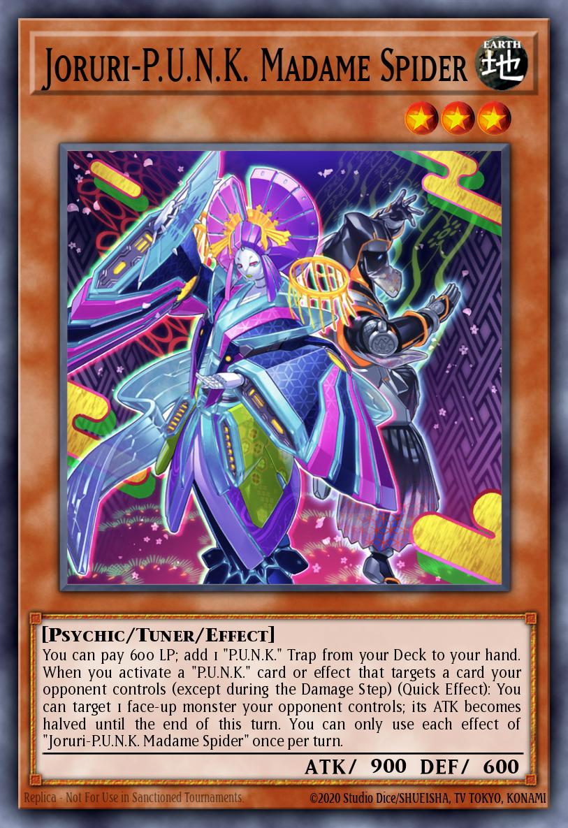 Joruri-P.U.N.K. Madame Spider - BLMM-EN072 - 1st Edition - Emblazoned Ultra Rare