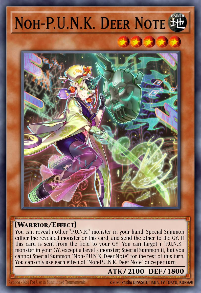 Noh-P.U.N.K. Deer Note - BLMM-EN076 - 1st Edition - Emblazoned Ultra Rare