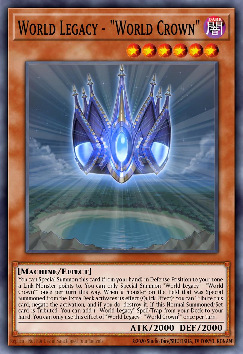 World Legacy – “World Crown” - BLMM-EN082 - 1st Edition - Emblazoned Ultra Rare