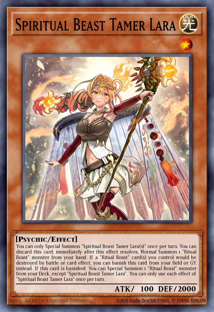 Spiritual Beast Tamer Lara - BLTR-EN017 - 1st Edition - Secret Rare