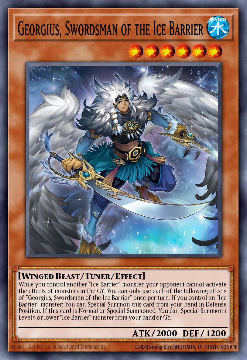 Georgius, Swordman of the Ice Barrier - BLTR-EN006 - 1st Edition - Secret Rare