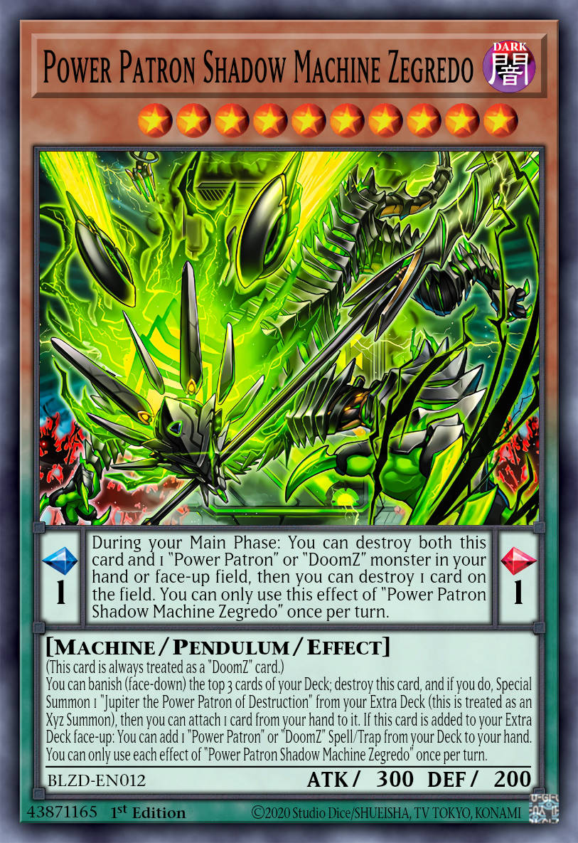 Jupredo the Shademachine Power Patron - BLZD-EN012 - 1st Edition - Common