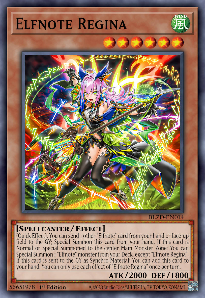 Elfnote Regina - BLZD-EN014 - 1st Edition - Secret Rare
