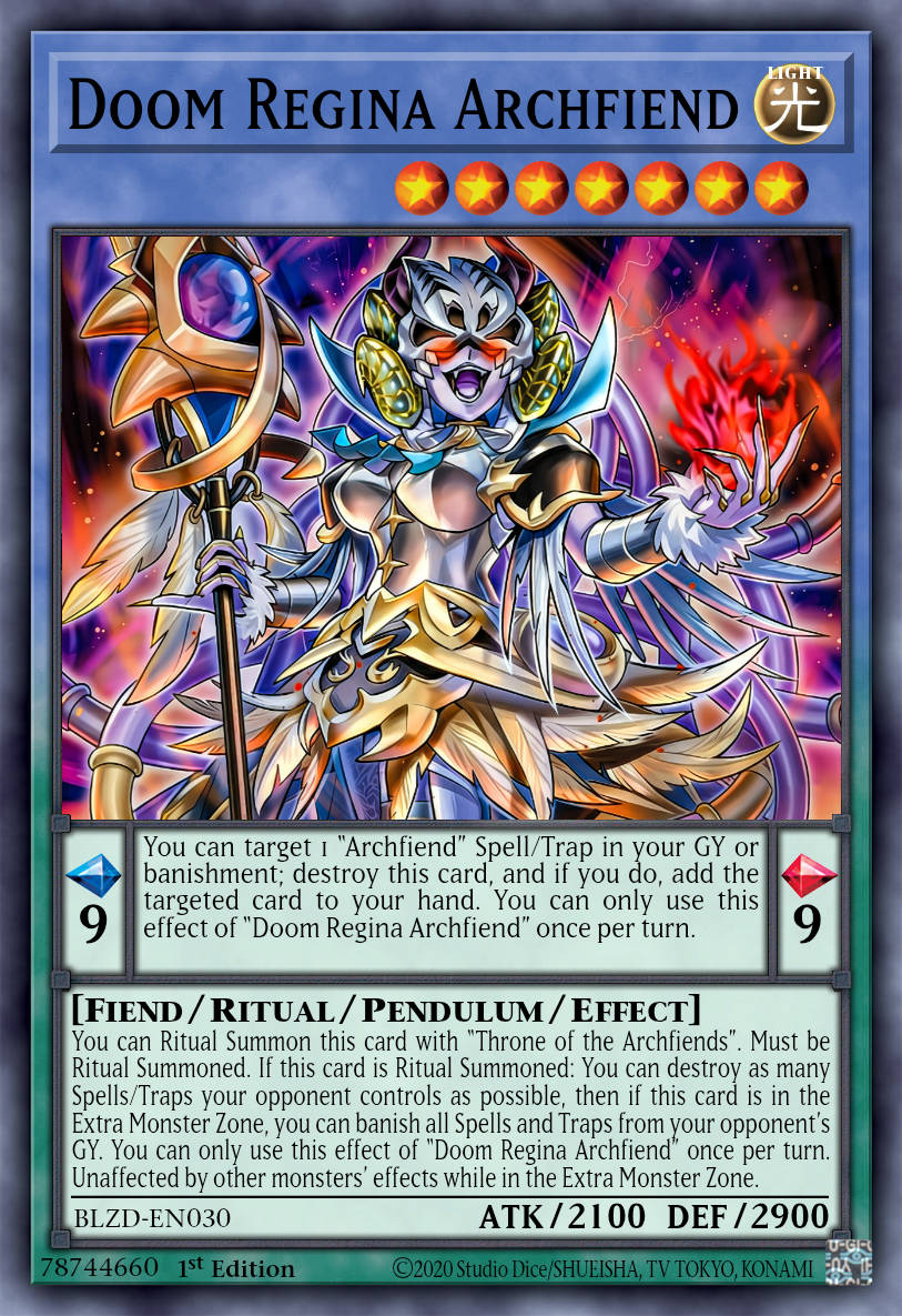 Archfiend Matriarch - BLZD-EN030 - 1st Edition - Common