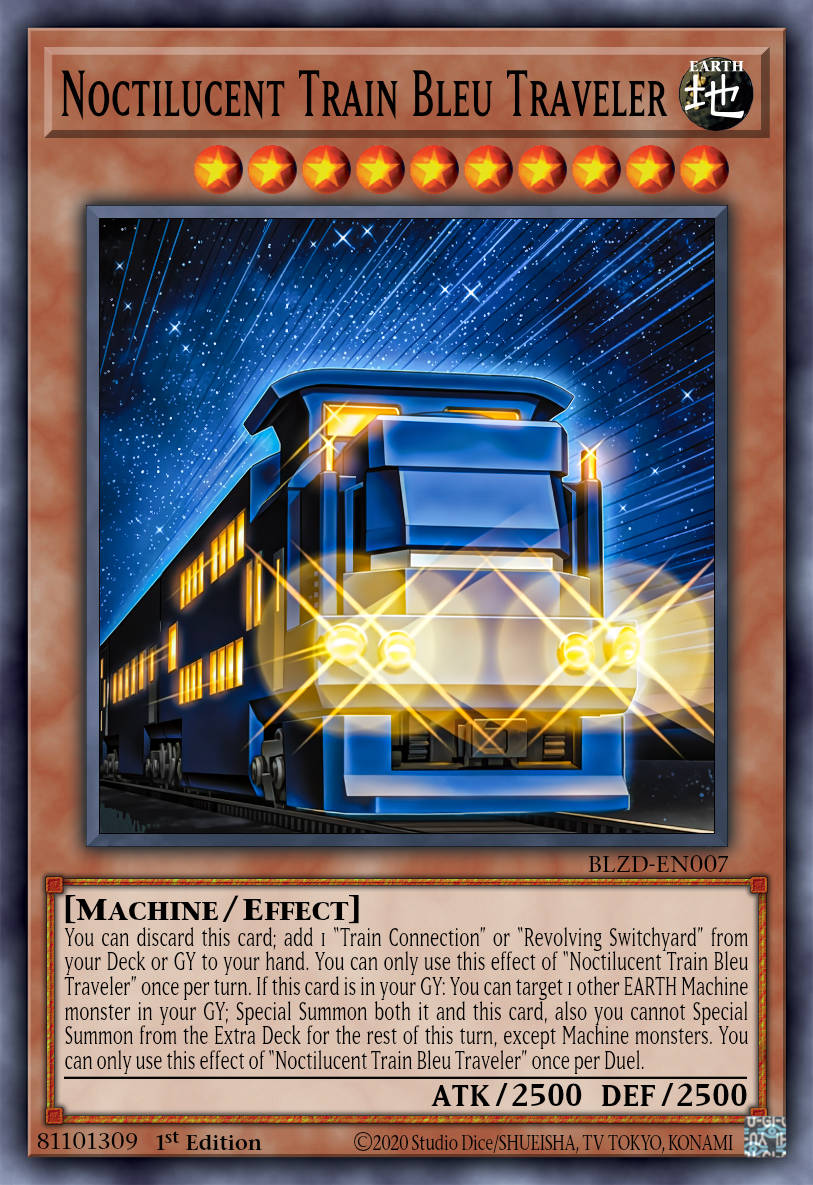 Night Train Blue Traveler - BLZD-EN007 - 1st Edition - Super Rare