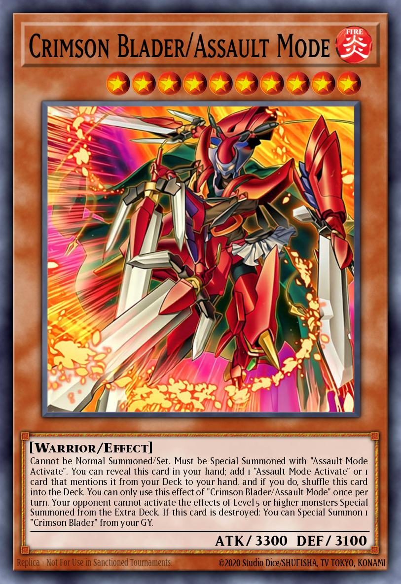 Crimson Blader/Assault Mode - BPRO-EN008 - 1st Edition - Super Rare